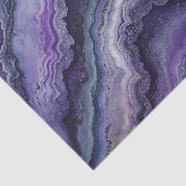 Amethyst Geode Fluid Pour Seidenpapier (Ausschnitt)