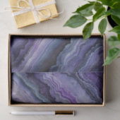 Amethyst Geode Fluid Pour Seidenpapier (Geschenk)