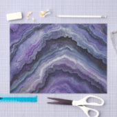 Amethyst Geode Fluid Pour Seidenpapier (Handwerk)