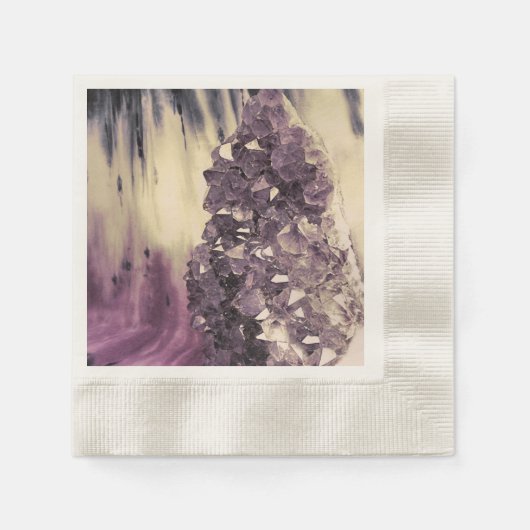 Amethyst Geode Serviette (Vorderseite)
