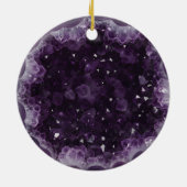 Amethyst Geode Sparkly Purple Crystal Gemstone Keramik Ornament (Hinten)