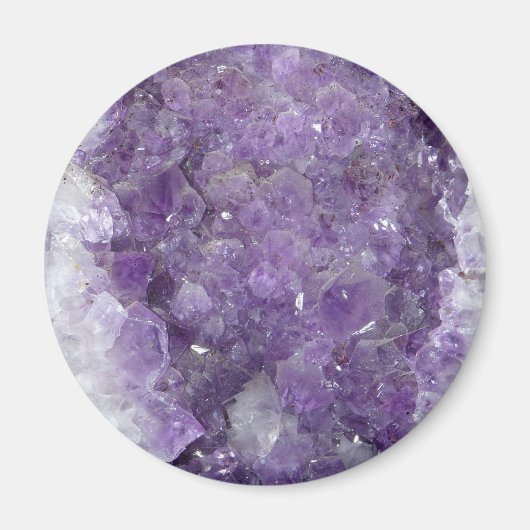 Amethyst Geode - Violet Crystal Gemstone Magnet (Vorne)