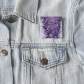 Amethyst Geode - violetter Kristalledelstein Button (Beispiel)