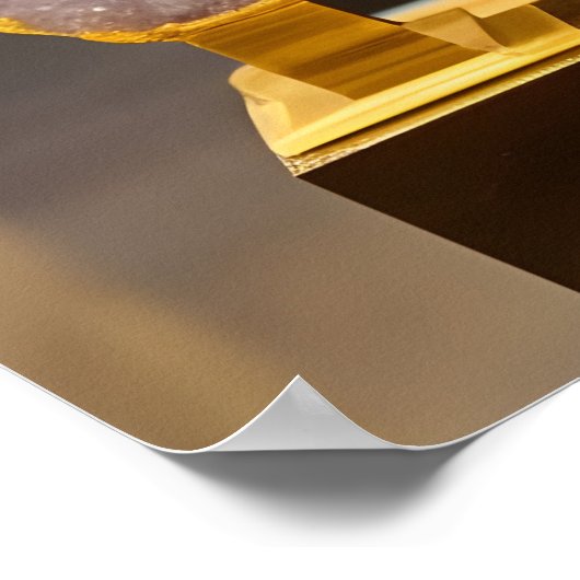 Amethyst Geodes Museum Digitale Kunst Poster (Ecke)