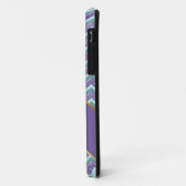 Amethyst Glass Zigzag Muster Case-Mate iPhone Hülle (Hinten/Links)
