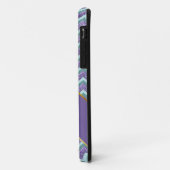 Amethyst Glass Zigzag Muster Case-Mate iPhone Hülle (Hinten/Links)