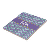 Amethyst Glass Zigzag Muster Fliese (Seite)