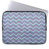 Amethyst Glass Zigzag Muster Laptopschutzhülle (Vorderseite)
