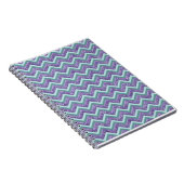 Amethyst Glass Zigzag Muster Notizblock (Rechte Seite)