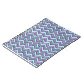 Amethyst Glass Zigzag Muster Notizblock (Linke Seite)