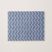 Amethyst Glass Zigzag Muster Puzzle (Horizontal)