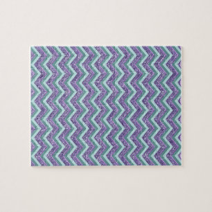 Amethyst Glass Zigzag Muster Puzzle