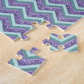 Amethyst Glass Zigzag Muster Puzzle (Seite)