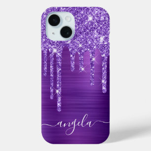Amethyst Glitzer Tropfens Glam Girly Signature Case-Mate iPhone Hülle