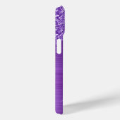 Amethyst Glitzer Tropfens Glam Girly Signature Case-Mate iPhone Hülle (Rückseite / Rechts)