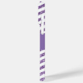 Amethyst-Glitzer Zickzack Schwarz-Weiß-Monogramm Case-Mate iPhone Hülle (Rückseite / Links)