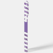 Amethyst-Glitzer Zickzack Schwarz-Weiß-Monogramm Case-Mate iPhone Hülle (Rückseite / Rechts)