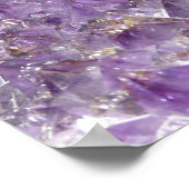 Amethyst Glitzern Poster (Ecke)