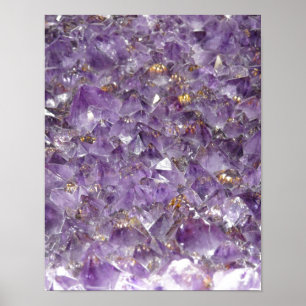 Amethyst Glitzern Poster