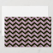 Amethyst Gold Black Zigzag Muster Briefpapier (Vorne/Hinten)