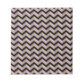 Amethyst Gold Black Zigzag Muster Notizblock (Vorderseite)
