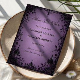 Amethyst-Gotische Rose Save The Date