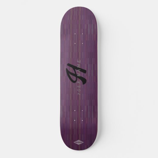 Amethyst Gradient Monogram Skateboard HAMbyWG (Vorderseite)