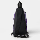 Amethyst Healing Crystal Cluster Crossbody Bag (Rückseite)