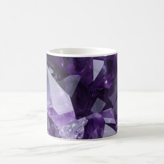 Amethyst Healing Crystal Cluster Kaffeetasse (Mittel)