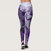 Amethyst Healing Crystal Cluster Leggings (Rückseite)