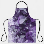 Amethyst Healing Crystal Cluster Schürze (Vorderseite)