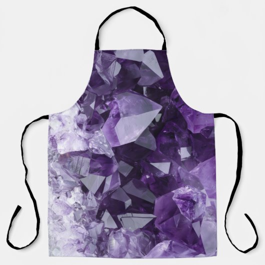 Amethyst Healing Crystal Cluster Schürze (Vorderseite)