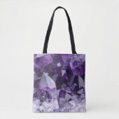 Amethyst Healing Crystal Cluster Tasche (Vorderseite)