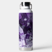 Amethyst Healing Crystal Cluster Trinkflasche (Rückseite)