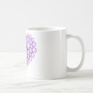 Amethyst Heart Gems Kaffeetasse