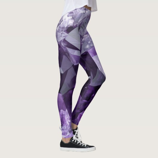 Amethyst Heil Kristallcluster Leggings (Rechts)