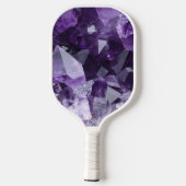Amethyst Heil Kristallcluster Pickleball Schläger (Rückseite)