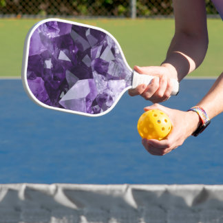 Amethyst Heil Kristallcluster Pickleball Schläger