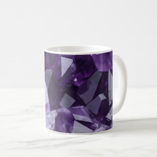 Amethyst-Heilsteincluster Kaffeetasse (VorderseiteRechts)