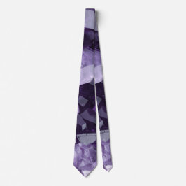 Amethyst-Heilsteincluster Krawatte