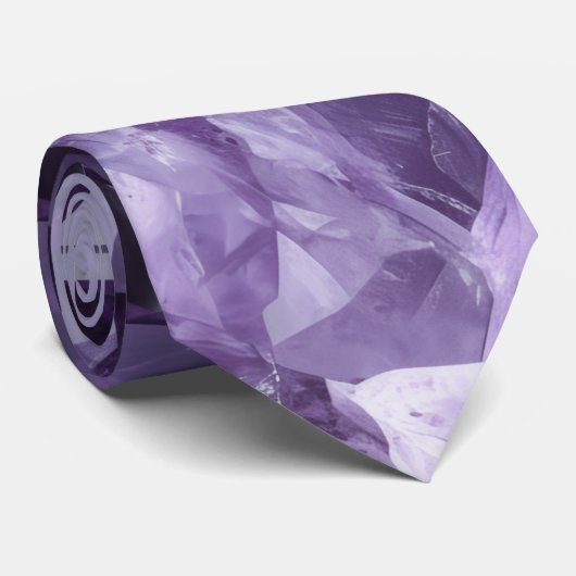 Amethyst-Heilsteincluster Krawatte (Gerollt)