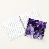 Amethyst-Heilsteincluster Notizblock (Innenseite)