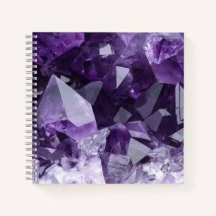 Amethyst-Heilsteincluster Notizblock