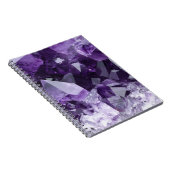 Amethyst-Heilsteincluster Notizblock (Rechte Seite)