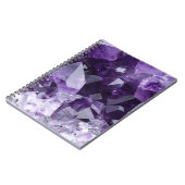 Amethyst-Heilsteincluster Notizblock (Linke Seite)