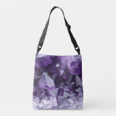 Amethyst-Heilsteincluster Tragetaschen Mit Langen Trägern (Rückseite)
