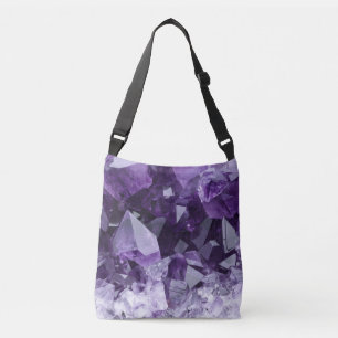 Amethyst-Heilsteincluster Tragetaschen Mit Langen Trägern