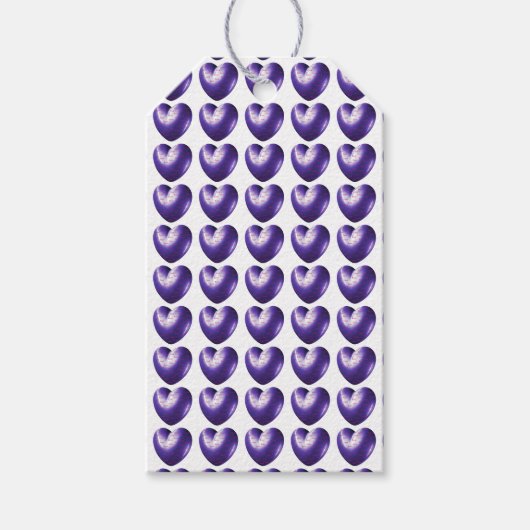 Amethyst-Herz gefüllt mit Liebe Geschenkanhänger (Vorderseite)