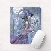 Amethyst Hexe Gothic Halloween Art Mousepad (Mit Mouse)