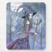 Amethyst Hexe Gothic Halloween Art Mousepad (Vorne)